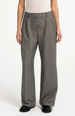 Load image into Gallery viewer, Grey Wide Leg Check Trousers

