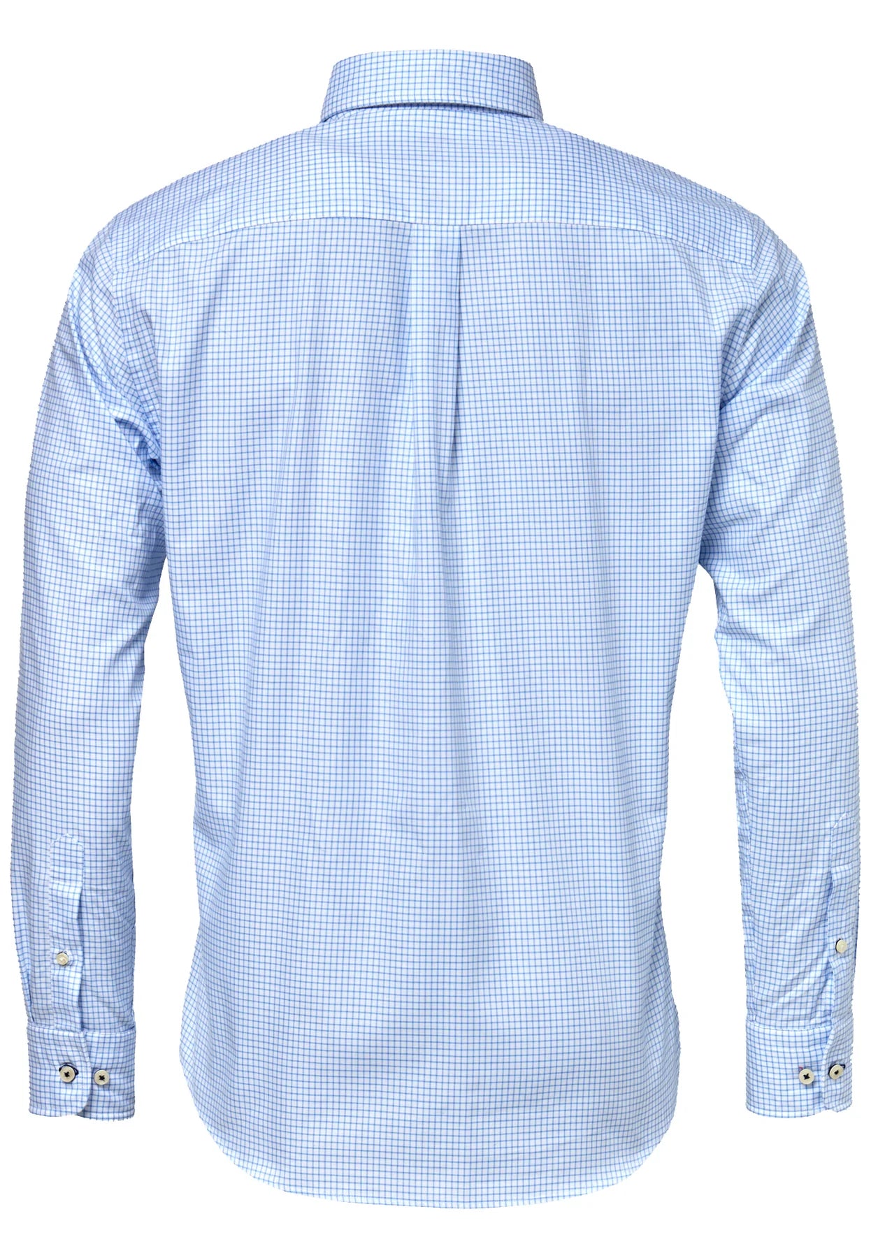 Fynch Hatton Sky Blue Check Oxford Shirt