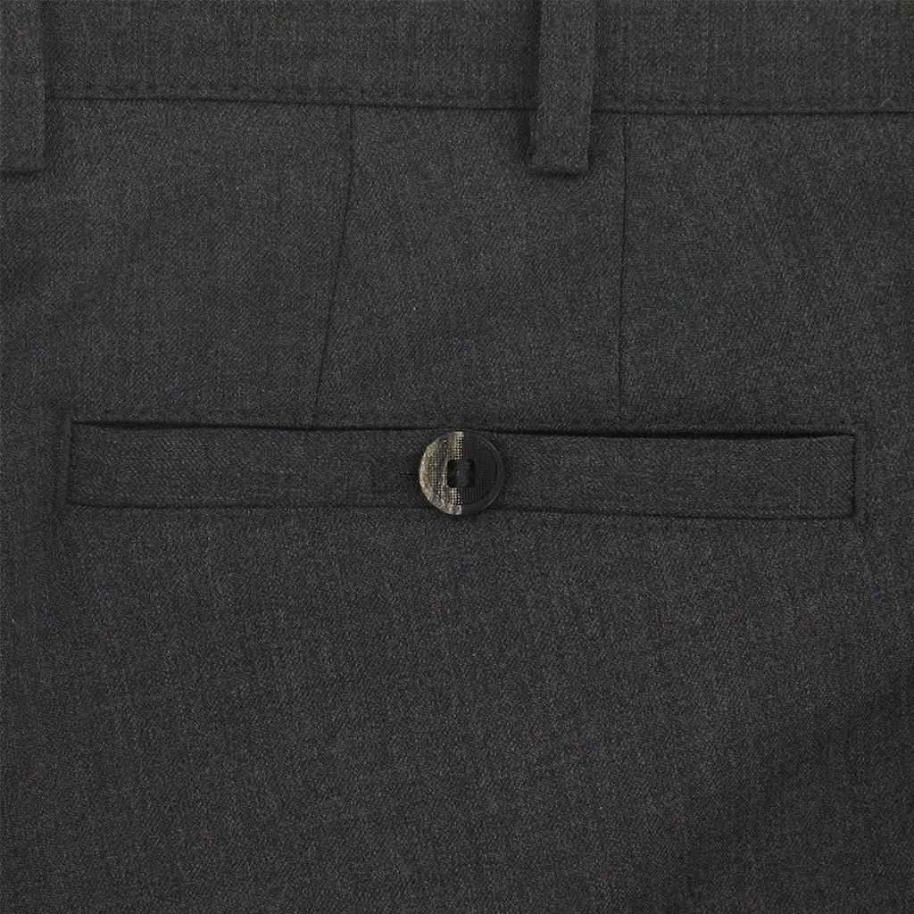 Meyer Fine Gabardine Wool Trouser Mid Grey Short Leg