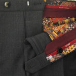 Load image into Gallery viewer, Meyer Fine Gabardine Wool Trouser Mid Grey Short Leg
