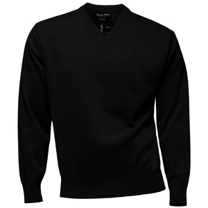 Franco Ponti Classic Black V-Neck Sweater