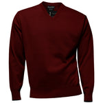 Load image into Gallery viewer, Franco Ponti Classic Wine V-Neck Sweater
