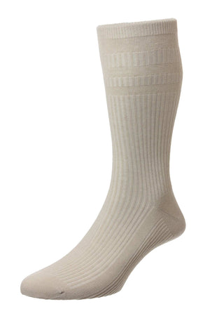 Oatmeal Cotton SoftTop Socks