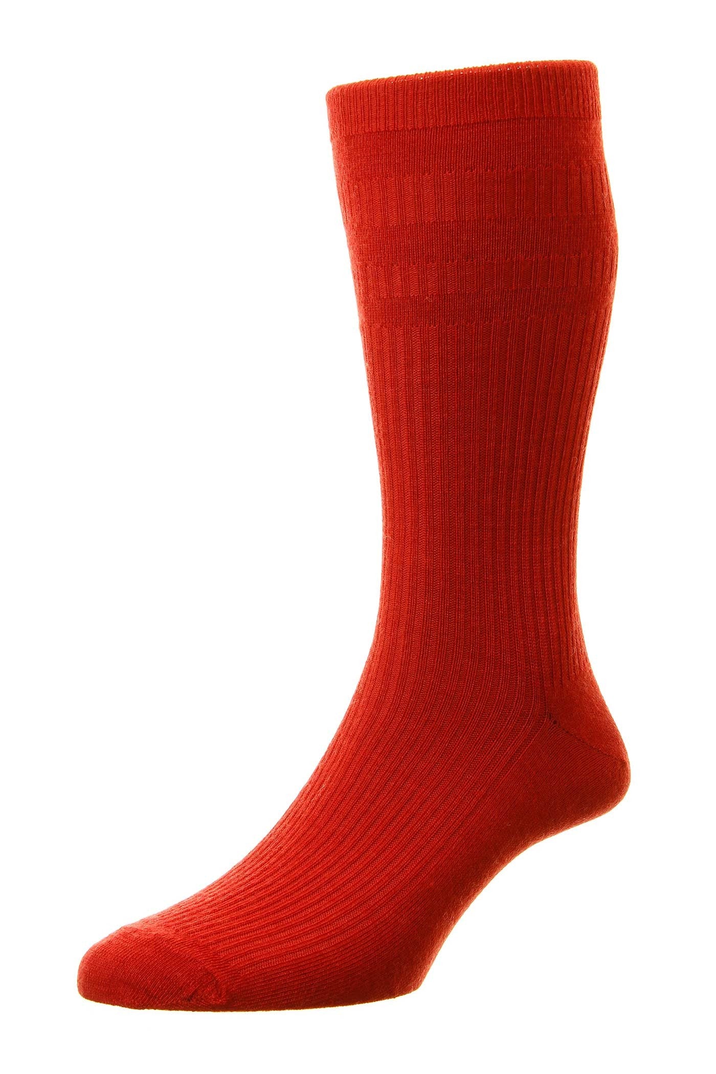 HJ Hall Wool SoftTop Socks Red