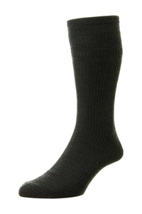 HJ Hall Wool SoftTop Socks Charcoal