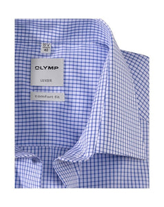 Olymp Comfort Fit Blue Check Shirt