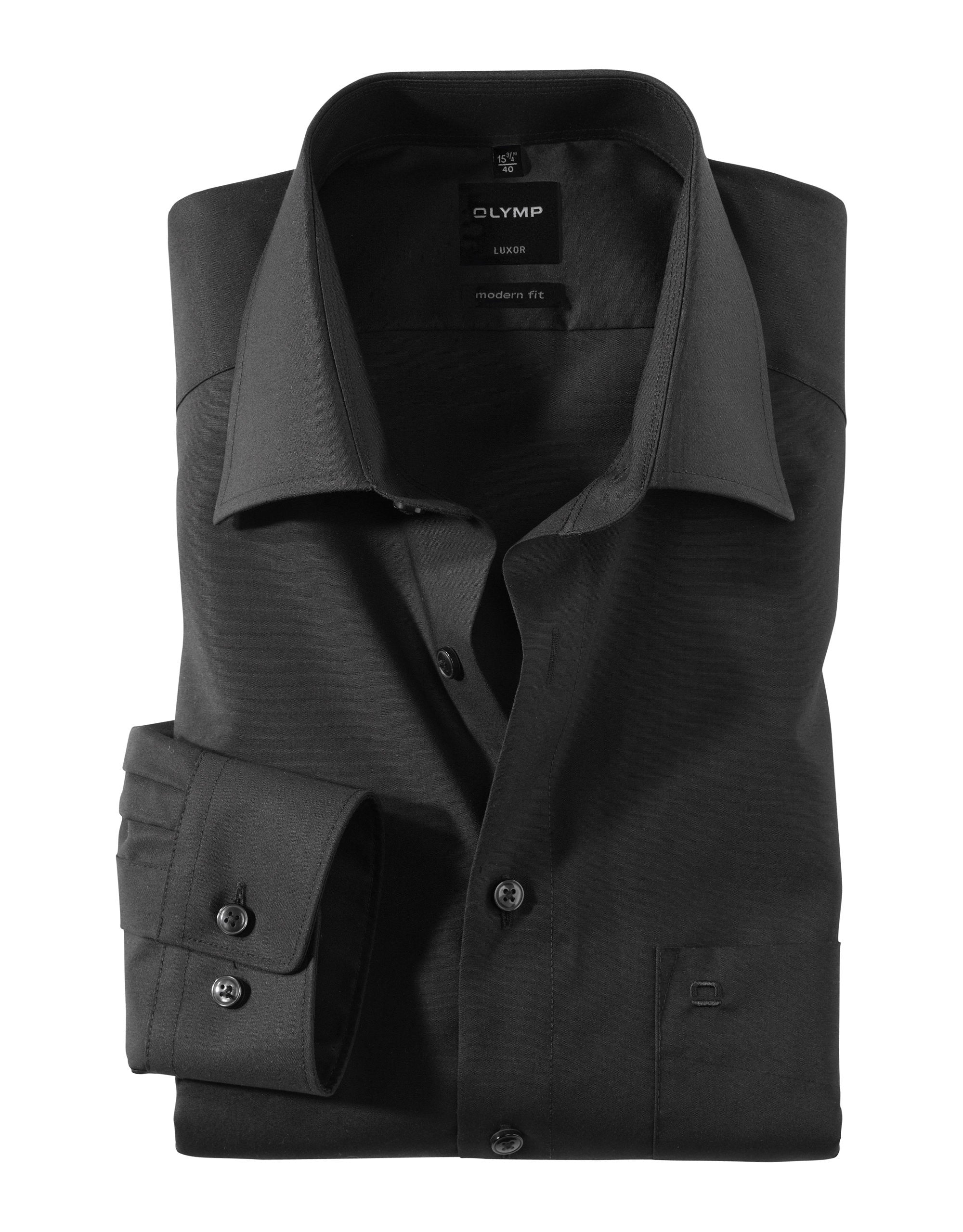 Olymp Modern Fit Black Shirt