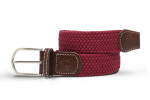 Burgundy Woven Belt