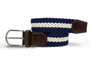 Woven Belt White Stripe