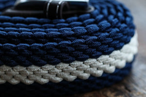 Woven Belt White Stripe