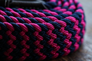 Pink ZigZag Woven Belt