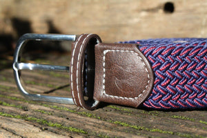 Woven Belt Blue Red