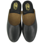 Load image into Gallery viewer, Drapers Leather Black Mule Slipper
