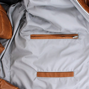 Trapper Massimo Cognac Leather Jacket