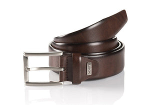 Monti Brown Leather Smart Belt