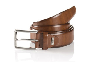 Monti Cognac Leather Smart Belt