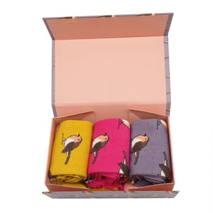 Miss Sparrow Robin Socks Box -MULTI
