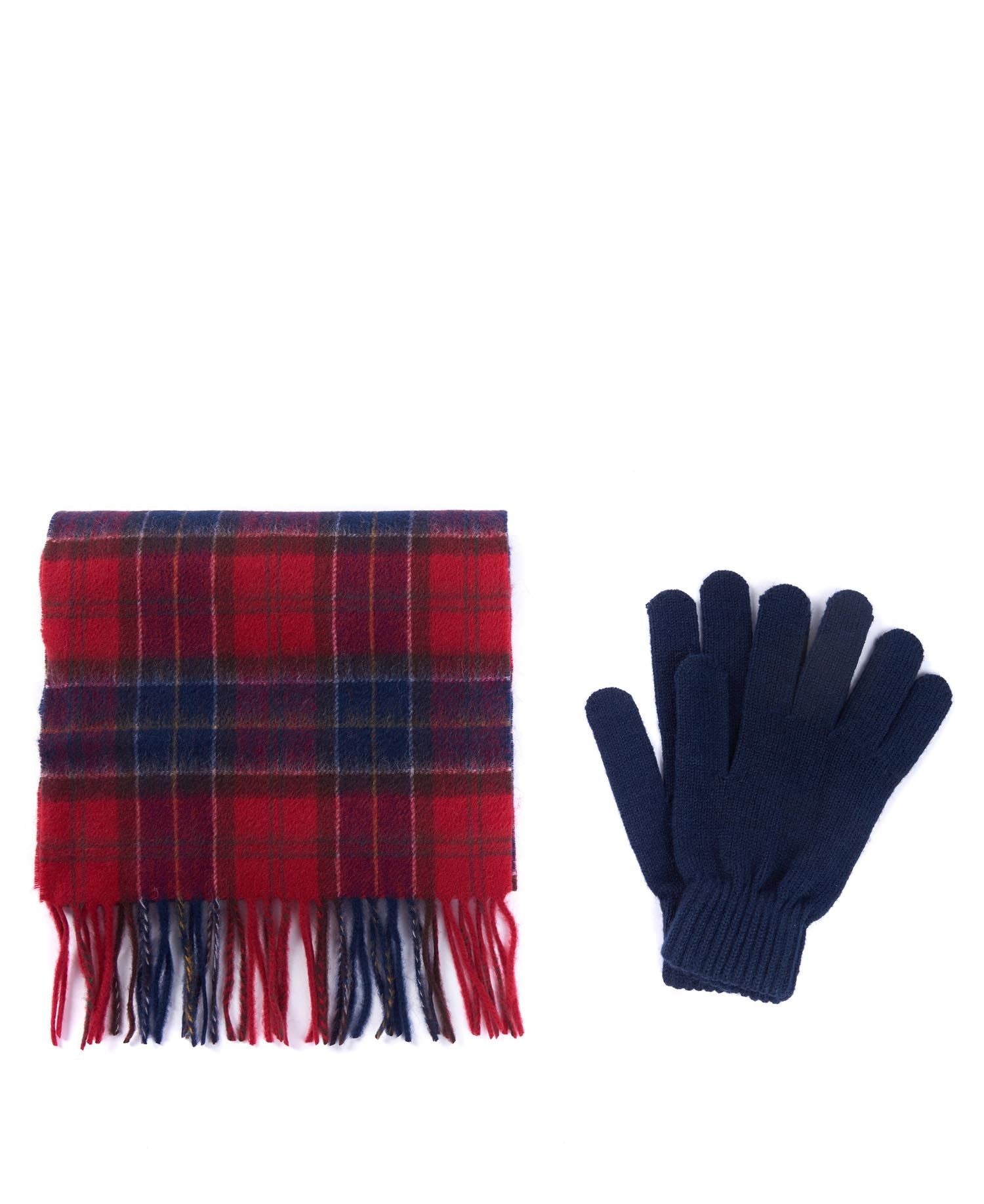 Barbour Scarf and Gloves Gift Set