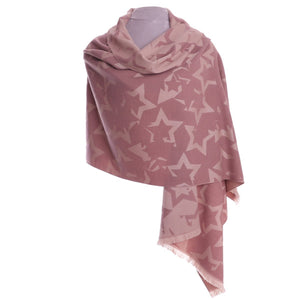 Zelly Star Reversible Scarf -CREAM