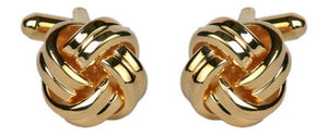 Gold Double Cord Knot Cufflinks