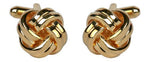 Load image into Gallery viewer, Dalaco Gold Double Cord Knot Cufflinks
