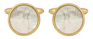 Gold & Mother of Pearl Cufflinks