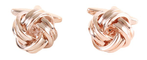 Rose Gold Knot Cufflinks