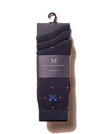 Load image into Gallery viewer, Crew Bamboo Navy Spot Socks
