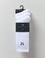 Load image into Gallery viewer, Crew White Sports Socks
