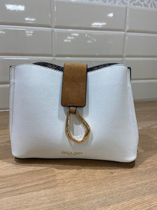 Luella Grey White Roseanna Crossbody Bag
