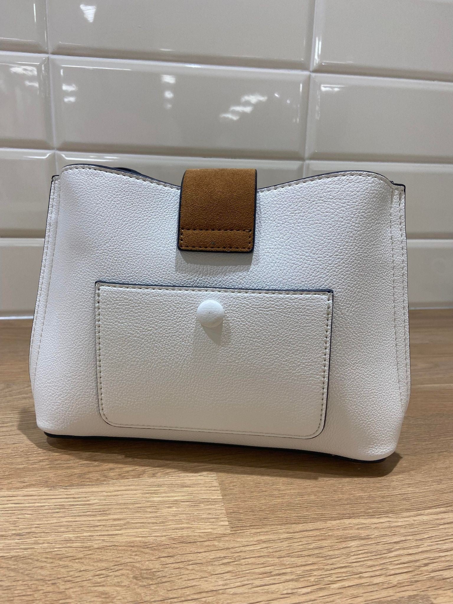 Luella Grey White Roseanna Crossbody Bag