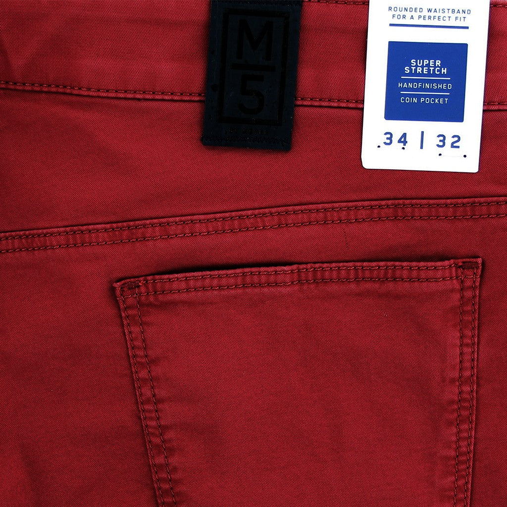 Meyer M5 Slim Fit Red Chino Regular Leg