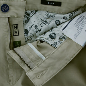 Meyer M5 Slim Fit Stone Chino Regular Leg