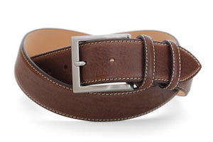 Robert Charles Luxury Leather Brown Jeans Belt