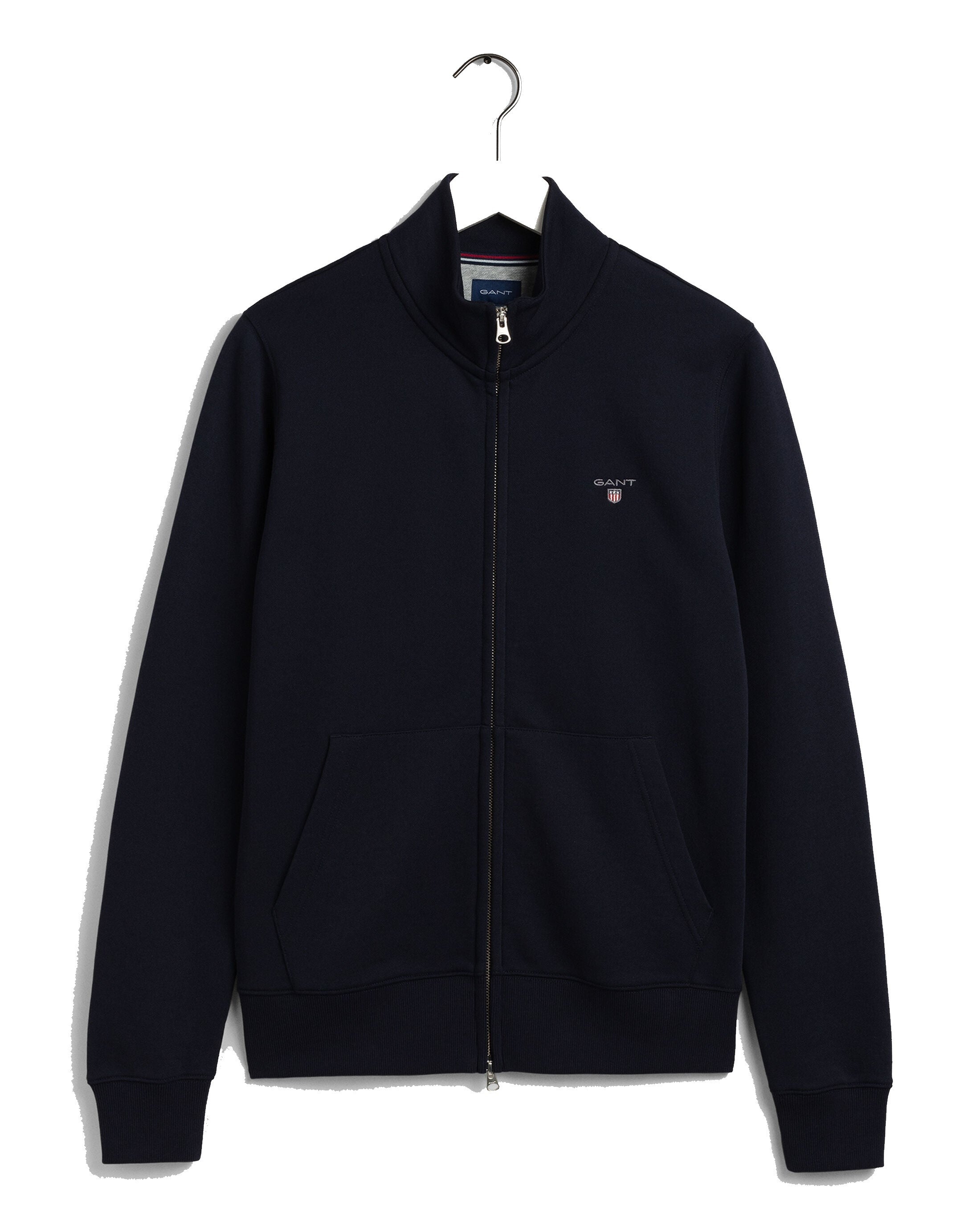 Gant Zip Through Navy Sweatshirt Cardigan