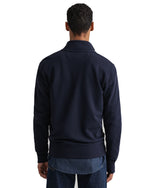 Load image into Gallery viewer, Gant Zip Through Navy Sweatshirt Cardigan
