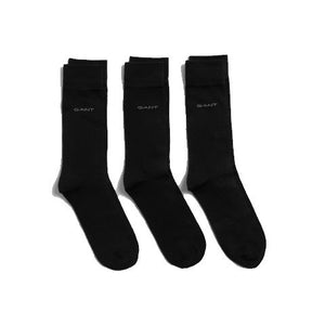 Gant Pack of 3 Black Socks