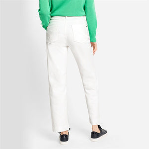 Olsen Mona Off White Straight Jeans