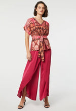 Load image into Gallery viewer, Paz Torras Pink Wide Leg Trouser

