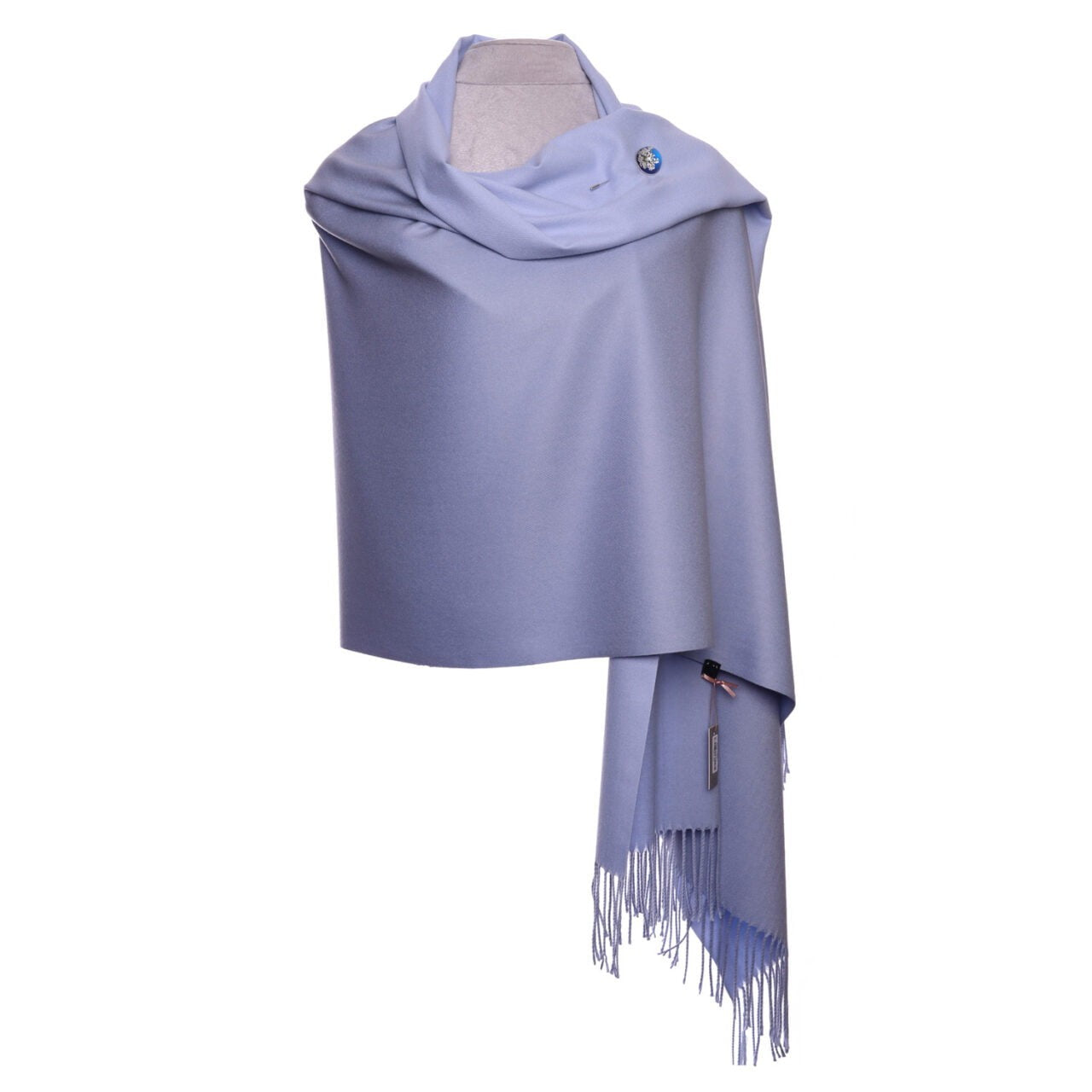 Zelly Reverisble Blue Cashmere Pashmina