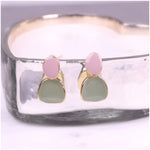 Load image into Gallery viewer, Zelly Pink &amp; Green Earrings
