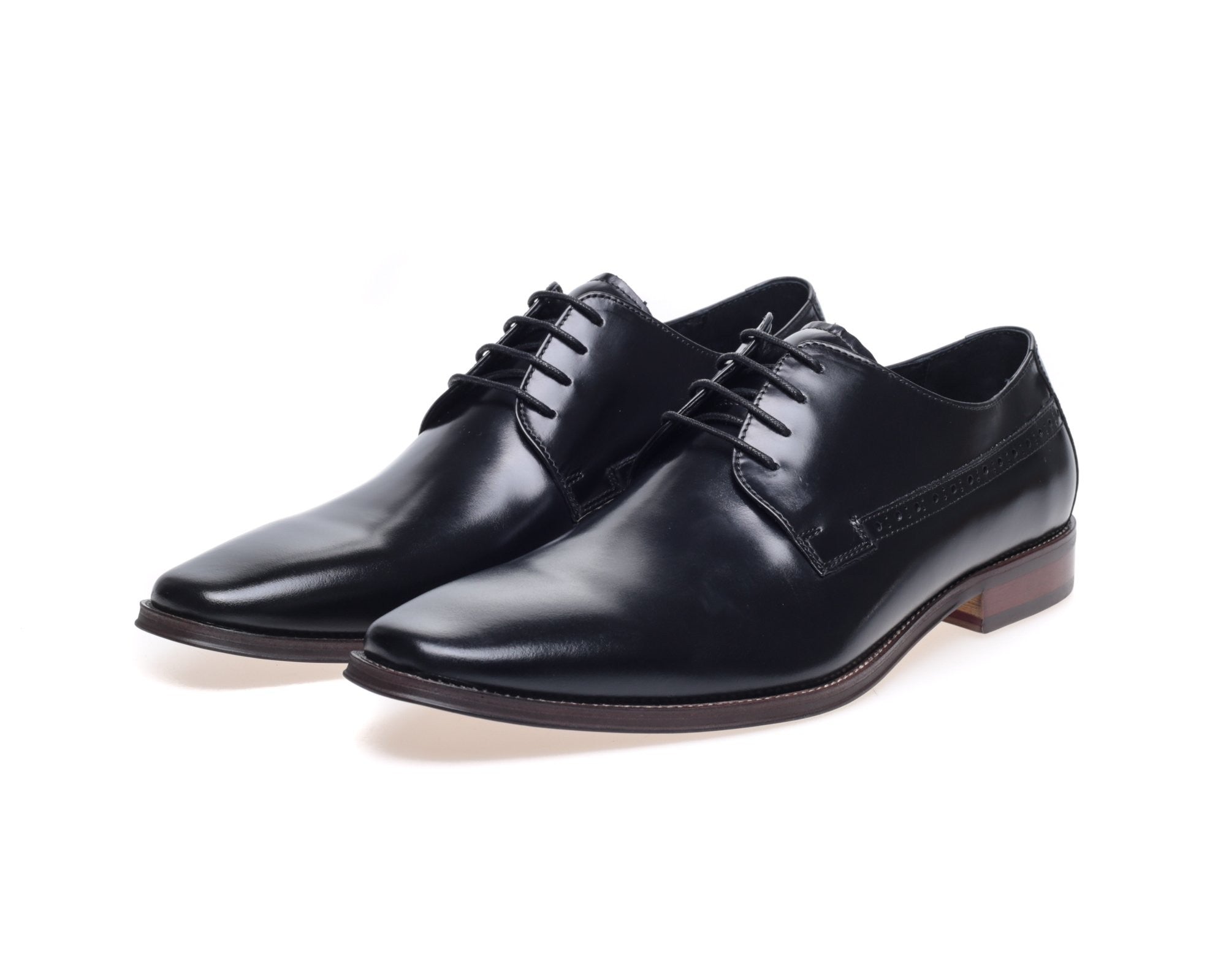 John White Black Derby Shoes Ainsworth