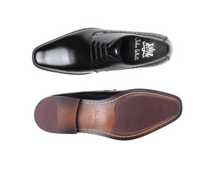 John White Black Derby Shoes Ainsworth