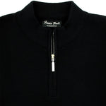 Load image into Gallery viewer, Franco Ponti Black Half Zip Sweater

