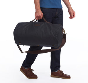 Barbour Navy Wax Holdall