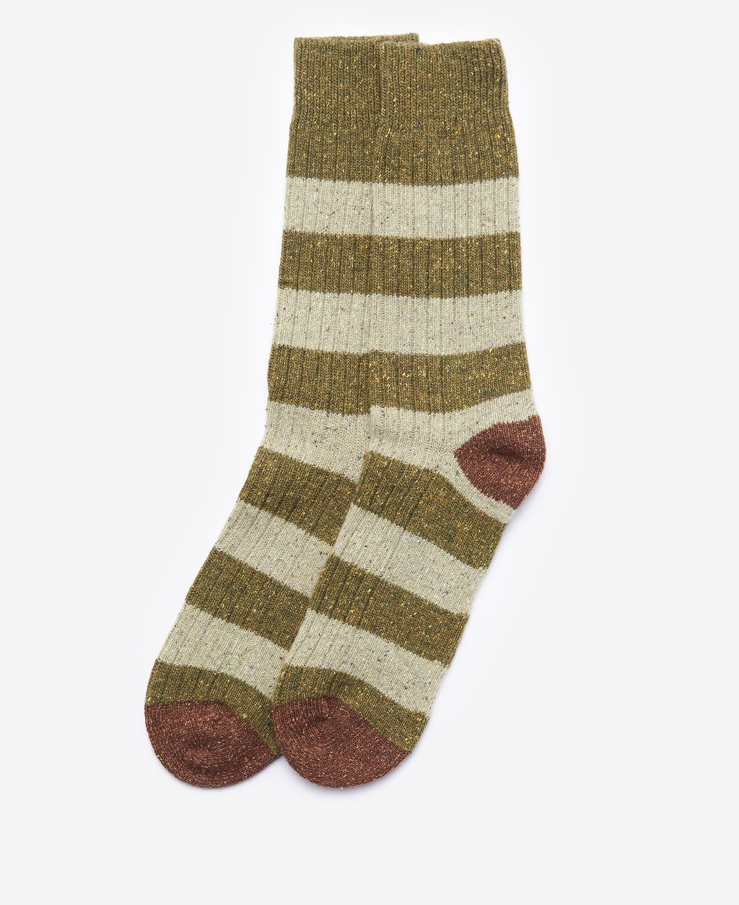 Barbour Houghton Olive Stripe Socks