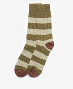Load image into Gallery viewer, Barbour Houghton Olive Stripe Socks
