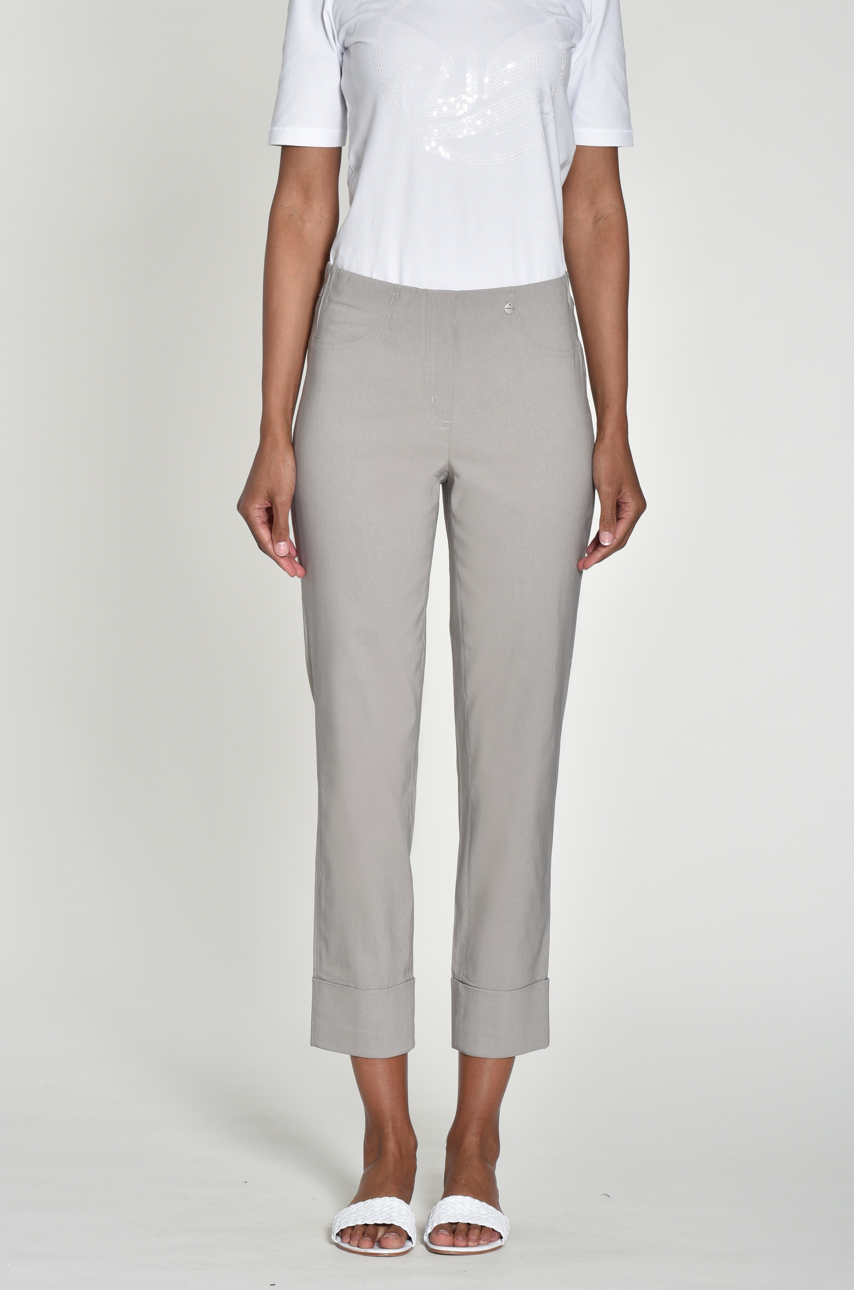 Robell Bella Taupe Trousers