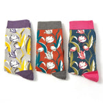 Load image into Gallery viewer, Miss Sparrow Tulips Socks Box
