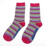 Load image into Gallery viewer, Miss Sparrow Stripe Socks
